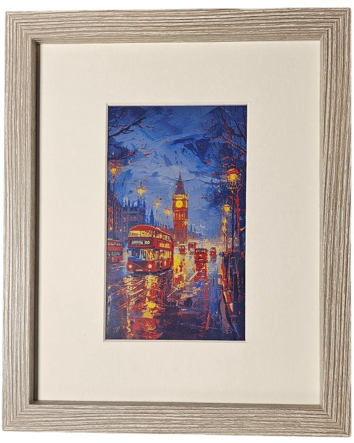 CanvasBT frame with a London street print